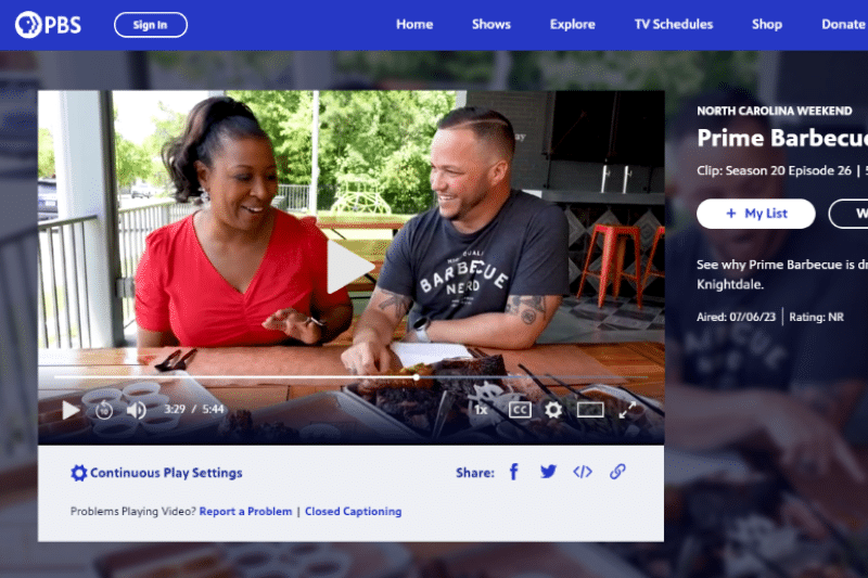 North Carolina Weekend visits Prime Barbecue